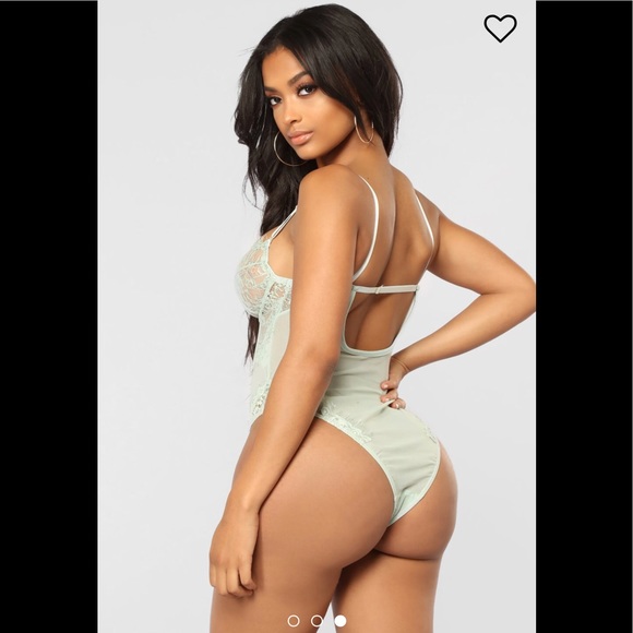 Fashion Nova Bodysuit - Sage - Picture 2 of 2